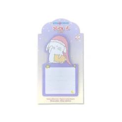 BLOC NOTAS ADHESIVAS IMAGINOVO BUNNY CON SOPORTE 20 HOJAS MORADO 60X125 MM
