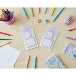 BLOC NOTAS ADHESIVAS IMAGINOVO BUNNY CON SOPORTE 20 HOJAS MORADO 60X125 MM