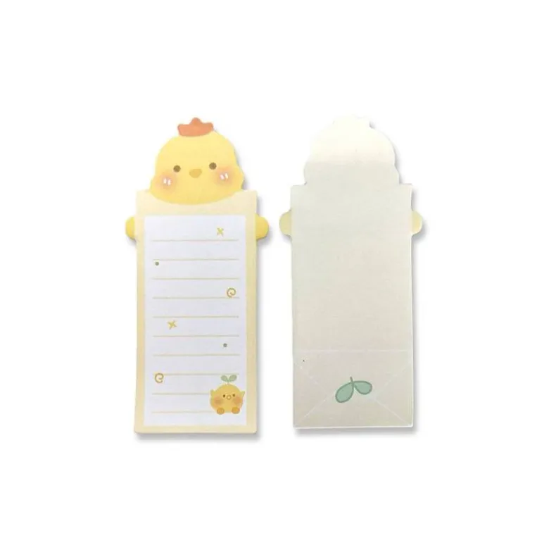 BLOC NOTAS ADHESIVAS IMAGINOVO LETTER CON MENSAJE TRASERO POLLITO 20 HOJAS 85X164 MM