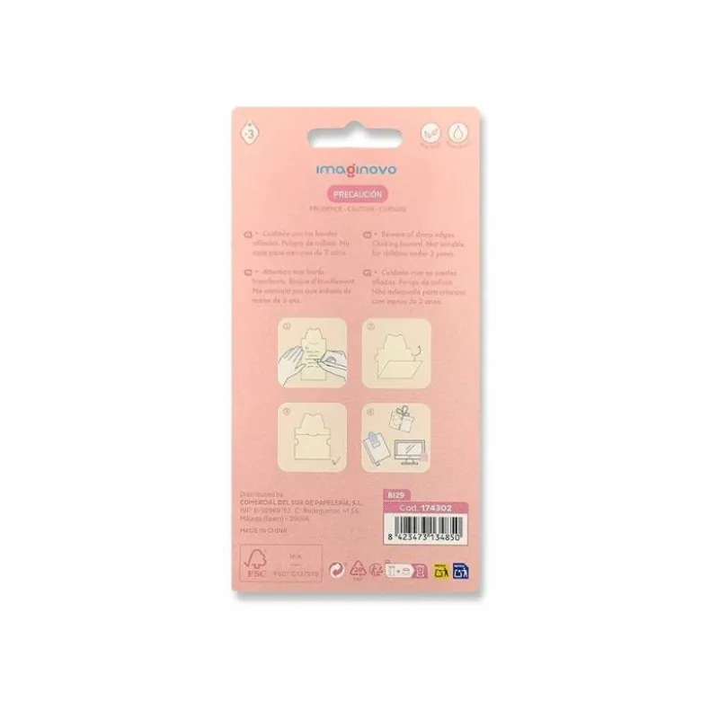 BLOC NOTAS ADHESIVAS IMAGINOVO LETTER CON MENSAJE TRASERO LEON 20 HOJAS 85X164 MM