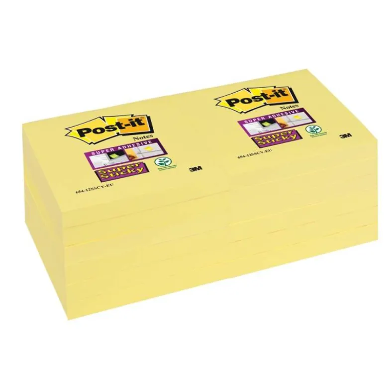 Bloc notas quita y pon Post-it ® super sticky 76 x 127 mm amarillo