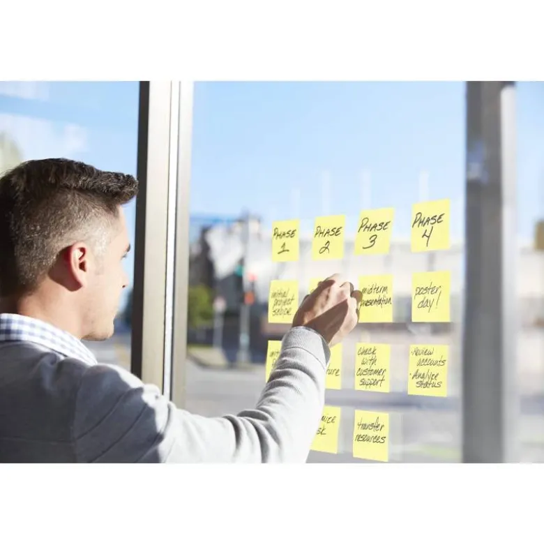 Bloc notas quita y pon Post-it ® super sticky 76 x 127 mm amarillo