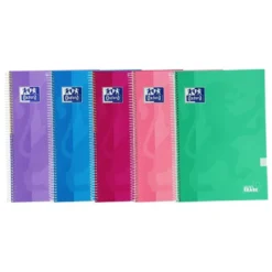 Bloc Oxford Folio School Classic Cuadricula 4 mm 80 hojas color Verde lima