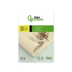 Bloc papel milimetrado liderpapel encolado DIN A4 210x297mm 50 hojas 80g/m2.