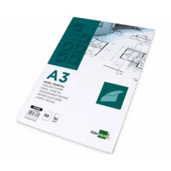 Bloc Papel Vegetal Liderpapel DIN A3 90g/m2 Encolado Pack de 50 hojas