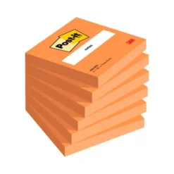 Bloc quita y pon Post-it ® naranja 76 x 76 mm