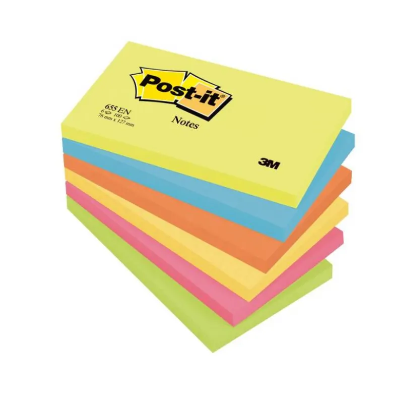 Bloc quita y pon Post-it ® neon 127 x 76 mm