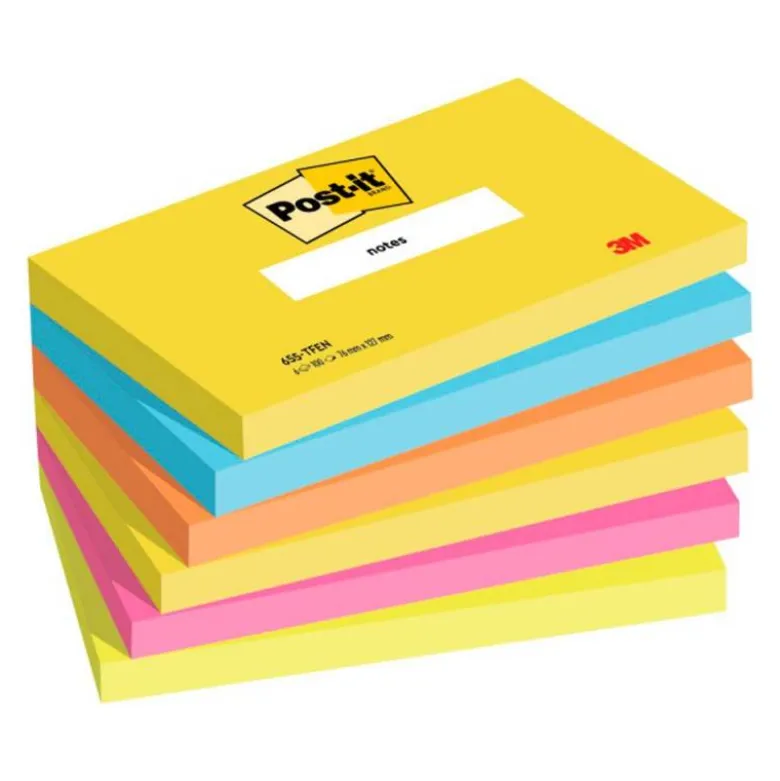 Bloc quita y pon Post-it ® neon 127 x 76 mm