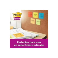 Bloc Quita y Pon Post-It ® Super Sticky 76X76 mm Colores Miami