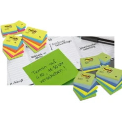 Bloc quita y pon Post-it ® verde 76 x 76 mm