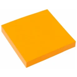 Bloc quita y pon Q-Connect 75x75mm color Naranja Neon