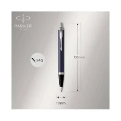 Bolígrafo Parker PK IM CT Tinta Azul Punta 1mm Color Azul Mate