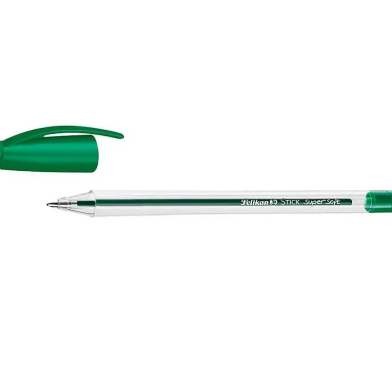 Bolígrafo Pelikan Stick Super Soft Verde de 0,4 mm
