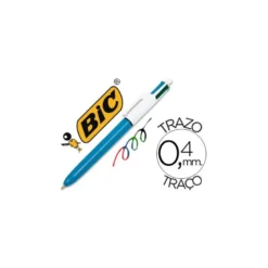 Bolígrafo marca Bic cuatro colores 0,4 mm