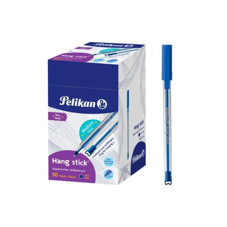 Bolígrafo Pelikan Stick Super Soft Azul de 0,4 mm