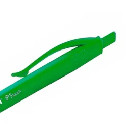 Bolígrafo retráctil milán P1 de color verde 1 mm