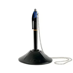 Boligrafo Bic azul 0,4 mm con peana