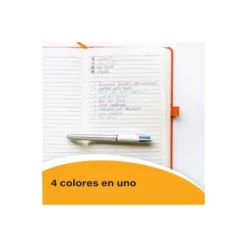 Boligrafo Bic Shine 4 colores Punta 1 mm cuerpo color Oro