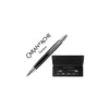 Boligrafo Caran D'Ache Alchemix Punta Media Cuerpo Lacado Negro Brillante Adornos Cromados con Estuche