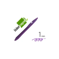 Boligrafo Gummy Touch 1mm Retractil Violeta marca Liderpapel