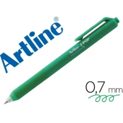 BOLIGRAFO ARTLINE J-POP ECO GREEN RETRACTIL TINTA GEL 0,7 MM VERDE