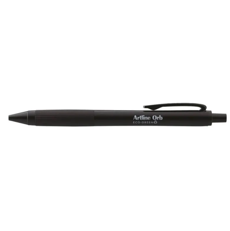BOLIGRAFO ARTLINE ORB ECO GREEN RETRACTIL 1 MM NEGRO