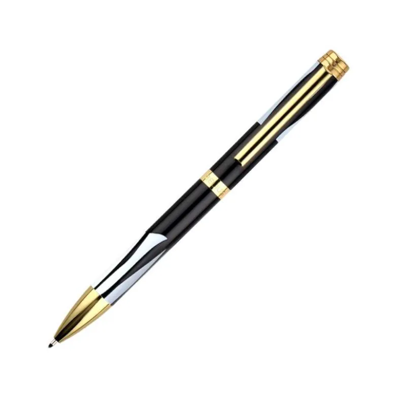 BOLIGRAFO BELIUS DUALITA CUERPO NEGRO COLOR BLANCO TINTA AZUL CAJA DE DISEÑO