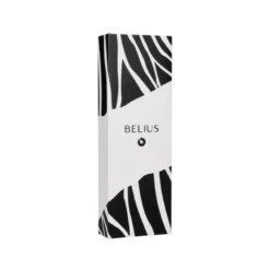 BOLIGRAFO BELIUS DUALITA CUERPO NEGRO COLOR BLANCO TINTA AZUL CAJA DE DISEÑO