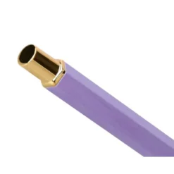 BOLIGRAFO BELIUS MACARON BLISS FORMA HEXAGONAL COLOR MORADO Y DORADO TINTA AZUL CAJA DE DISEÑO