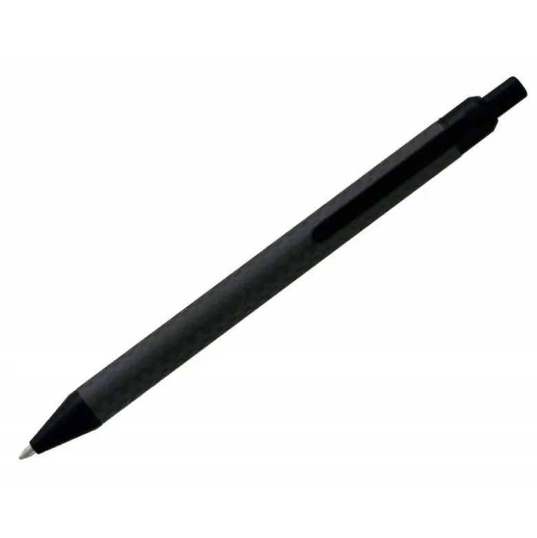 BOLIGRAFO BELIUS POTSDAM NEGRO CUERPO FIBRA CARBON TINTA GEL AZUL EN ESTUCHE