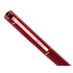BOLIGRAFO BELIUS ROSE ALUMINIO COLOR BURDEOS ORO ROSA TINTA AZUL CAJA DE DISEÑO