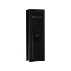 BOLIGRAFO BELIUS TURBO ALUMINIO COLOR NEGRO TINTA AZUL CAJA DE DISEÑO