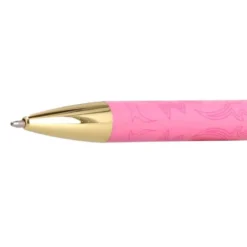 BOLIGRAFO BELIUS WILD WEST ALUMINIO COLOR ROSA DORADO TINTA COLOR AZUL CAJA DE DISEÑO