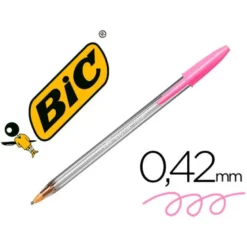 Boligrafo Bic Cristal Fun 1,6 mm Color Rosa