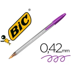 Boligrafo Bic Cristal Fun 1,6 mm Color Morado