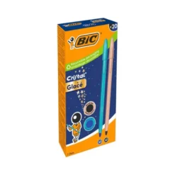 BOLIGRAFO BIC CRISTAL GLACE B&N ACABADO MATE PUNTA 1 MM