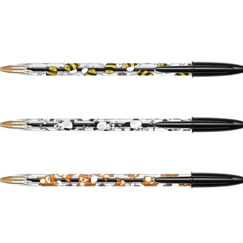 BOLIGRAFO BIC CRISTAL KAWAII NEGRO PUNTA 1 MM