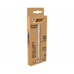 BOLIGRAFO BIC CRISTAL RENEW 0,4 MM TINTA AZUL
