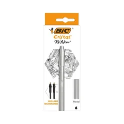 BOLIGRAFO BIC CRISTAL RENEW 0,4 MM TINTA NEGRA