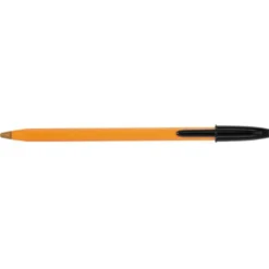 Boligrafo Bic tinta negra 0,30 mm cuerpo naranja