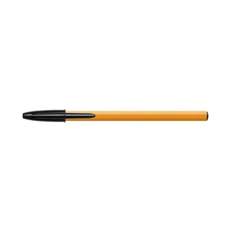 Boligrafo Bic tinta negra 0,30 mm cuerpo naranja