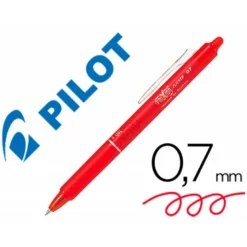 Boligrafo Borrable Pilot Frixion retractil 0,4 mm Color Rojo
