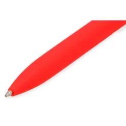 BOLIGRAFO LIDERPAPEL PUNTA 1 MM RETRACTIL CON CLIP ACABADO SOFT TOUCH TINTA ROJA CUERPO ROJO