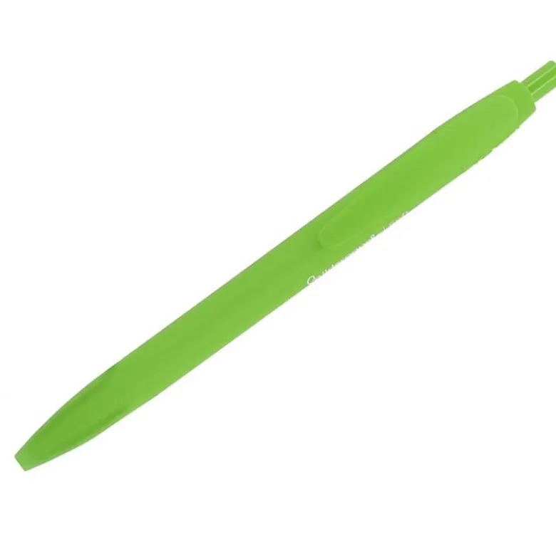 BOLIGRAFO LIDERPAPEL PUNTA 1 MM RETRACTIL CON CLIP ACABADO SOFT TOUCH TINTA AZUL CUERPO VERDE