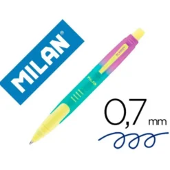 BOLIGRAFO MILAN COMPACT SUNSET RETRACTIL TINTA AZUL PUNTA 1 MM COLORES SURTIDOS 
