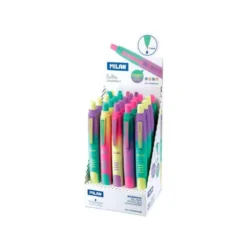 BOLIGRAFO MILAN COMPACT SUNSET RETRACTIL TINTA AZUL PUNTA 1 MM COLORES SURTIDOS 