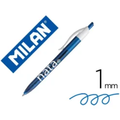 BOLIGRAFO MILAN P1 RETRACTIL 1 MM TINTA AZUL SERIE NATA 624 SINCE 1918