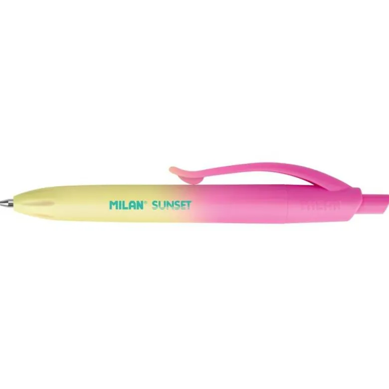 BOLIGRAFO MILAN P1 TOUCH MINI SUNSET RETRACTIL EXPOSITOR 24 UNIDADES COLORES SURTIDOS