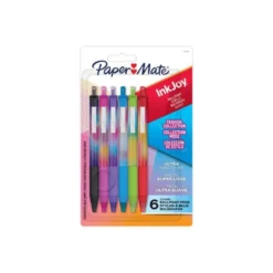 BOLIGRAFO PAPER MATE INKJOY 300 RETRACTIL COLECCION DE ESTILO TRAZO 1 MM BLISTER DE 6 UNIDADES COLORES SURTIDOS