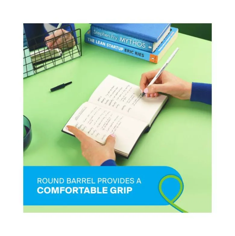 BOLIGRAFO PAPER MATE KILOMETRICO PUNTA 1 MM PLASTICO RECICLADO 80% COLOR AZUL